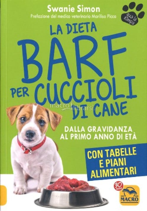 Copertina libro dieta barf
